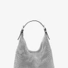 Limited-Edition Nolita Small Metallic Rhinestone Mesh Hobo Shoulder Bag Limited-Edition Nolita Small Metallic Rhinestone Mesh Hobo Shoulder Bag