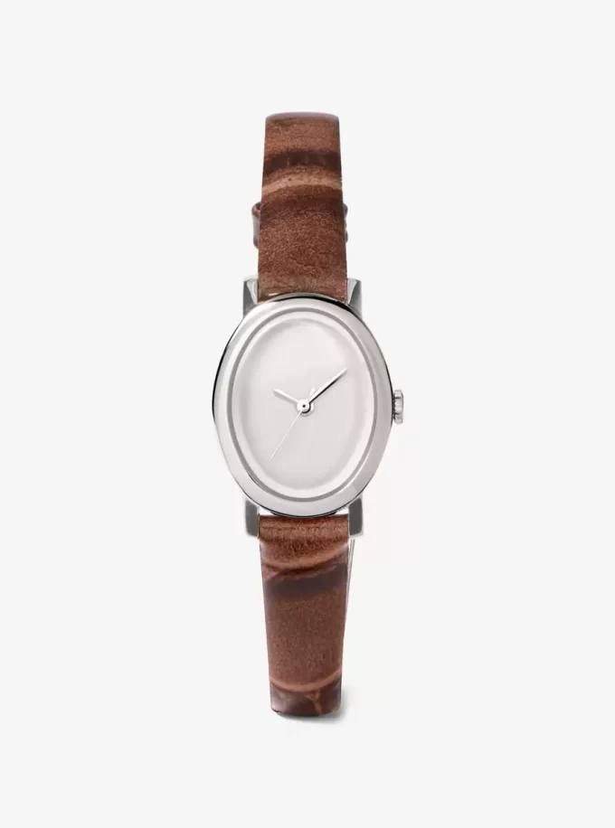 Limited-Edition Petite Maude Silver-Tone and Crocodile Embossed Leather Watch Limited-Edition Petite Maude Silver-Tone and Crocodile Embossed Leather Watch