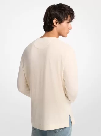 Linen and Cotton Jersey Long-Sleeve T-Shirt