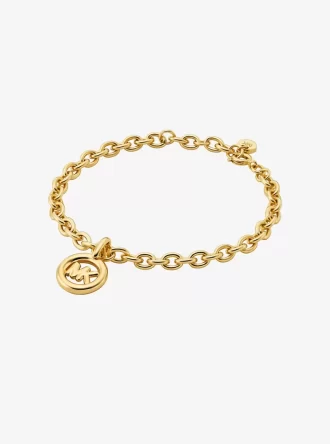 Logo Charm Chain-Link Bracelet