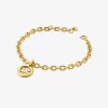 Logo Charm Chain-Link Bracelet