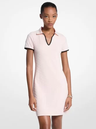 Logo Jacquard Knit Tech Tennis Dress