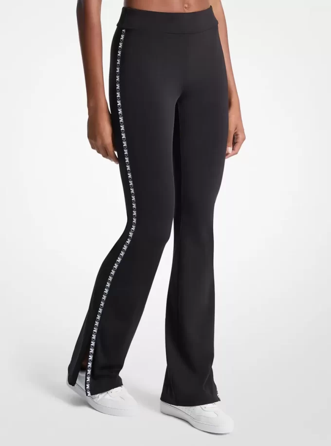 Logo Tape Flared Leggings