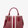 Marilyn Medium Signature Logo Stripe Satchel Marilyn Medium Signature Logo Stripe Satchel