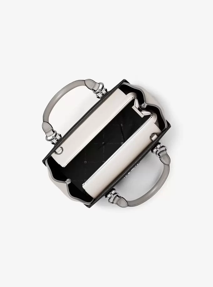 Marilyn Small Color-Block Saffiano Leather Messenger Bag Marilyn Small Color-Block Saffiano Leather Messenger Bag