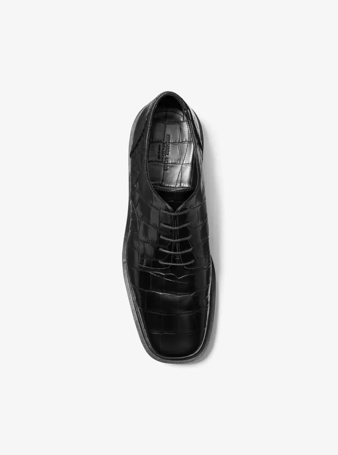 Marte Crocodile Embossed Leather Oxford