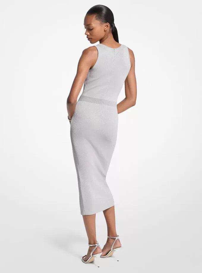 Metallic Knit Midi Tank Dress Metallic Knit Midi Tank Dress