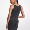 Metallic Logo Jacquard Tank Dress