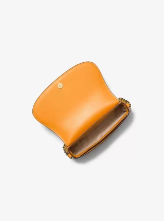 Mila Medium Leather Messenger Bag