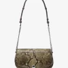 Mila Medium Snake Embossed Messenger Bag Mila Medium Snake Embossed Messenger Bag