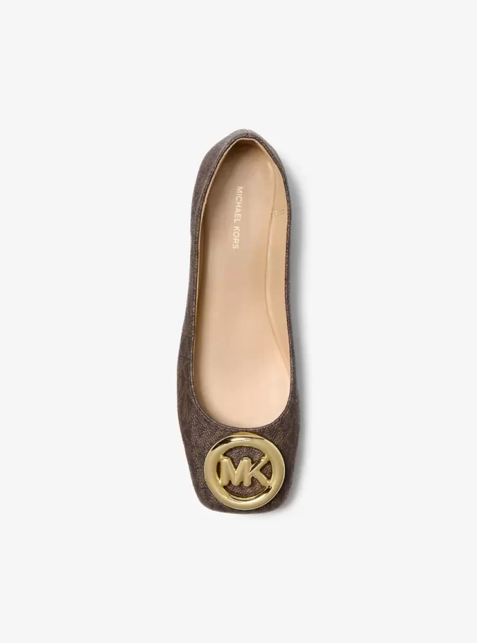 Milan Signature Logo Ballet Flat