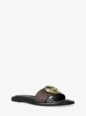 Milan Signature Logo Slide Sandal