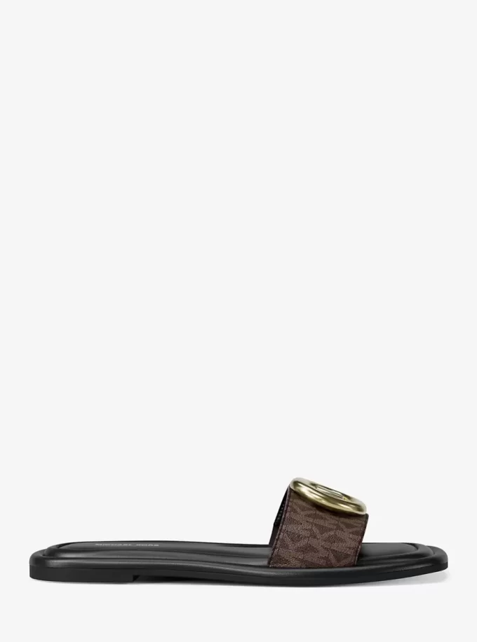 Milan Signature Logo Slide Sandal