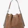 Mina Large Suede Chain Shoulder Bag Mina Large Suede Chain Shoulder Bag
