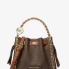 Mina Small Signature Logo Chain Crossbody Bag