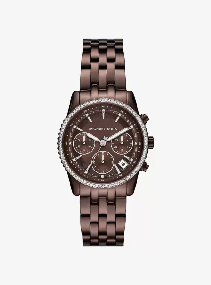 Mini Bryant Pavé Brown-Tone Watch Mini Bryant Pavé Brown-Tone Watch