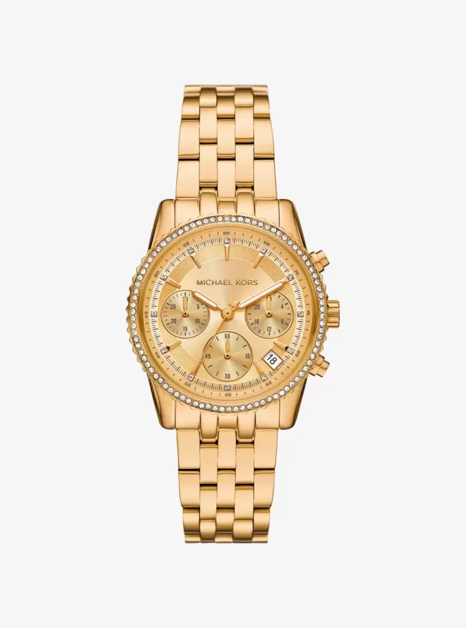 Mini Bryant Pavé Gold-Tone Watch Mini Bryant Pavé Gold-Tone Watch