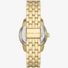 Mini Bryant Pavé Logo Gold-Tone Watch