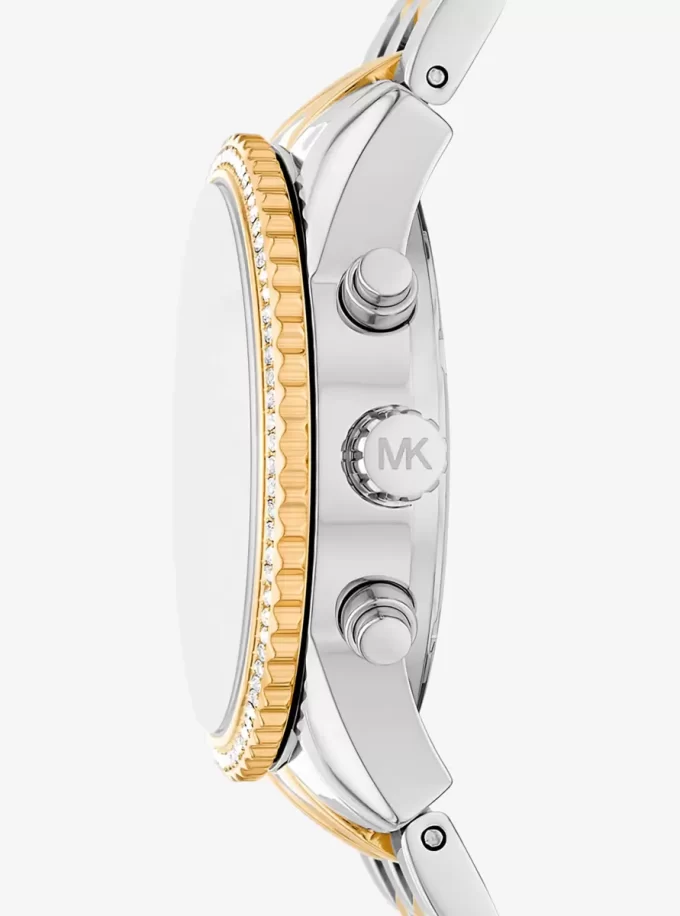 Mini Bryant Pavé Two-Tone Watch