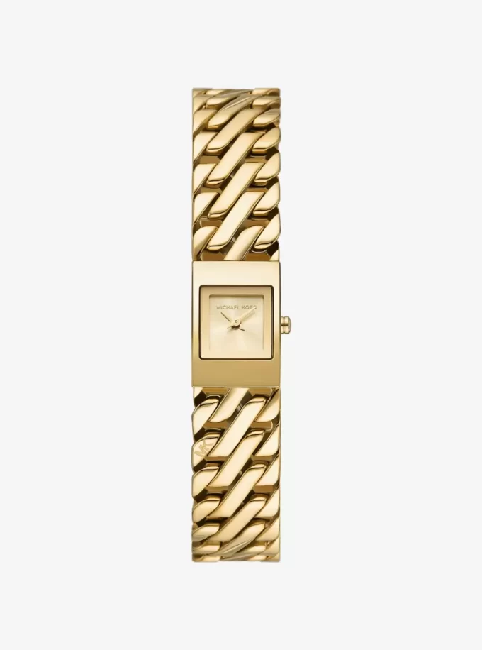 Mini Darrington Gold-Tone Chain-Link Watch