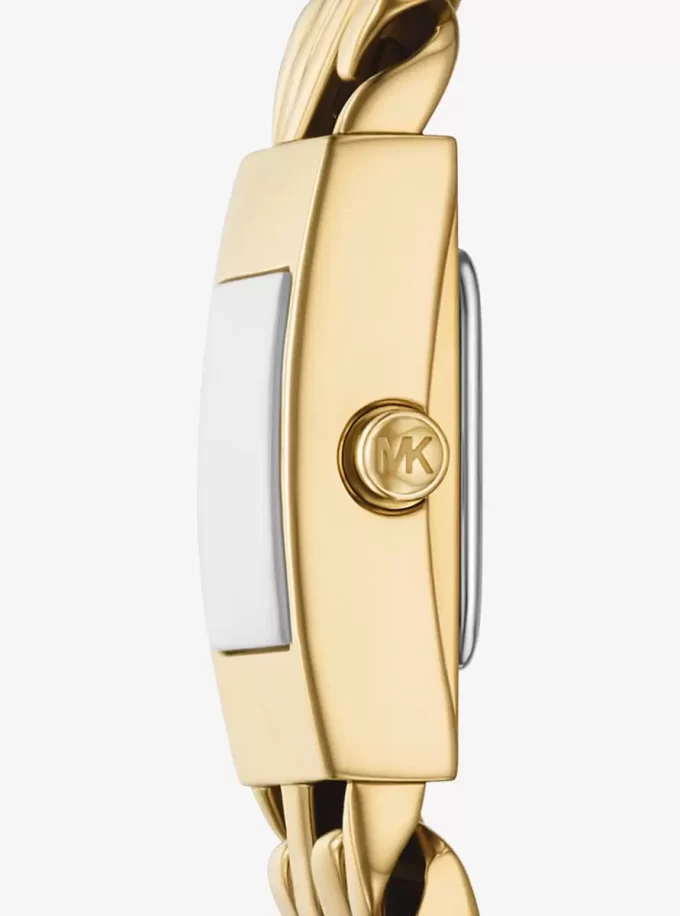 Mini Darrington Gold-Tone Chain-Link Watch