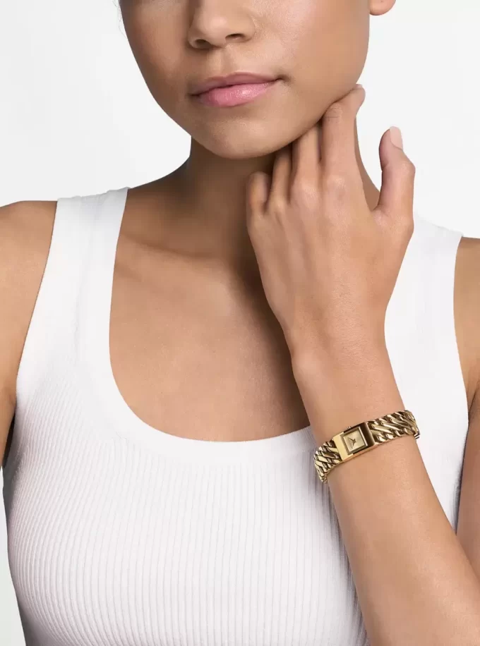 Mini Darrington Gold-Tone Chain-Link Watch