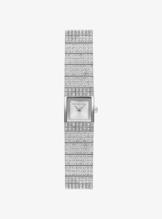 Mini Darrington Pavé Silver-Tone Watch