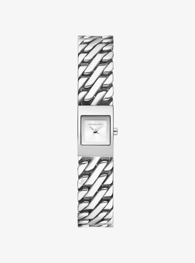 Mini Darrington Silver-Tone Chain-Link Watch Mini Darrington Silver-Tone Chain-Link Watch