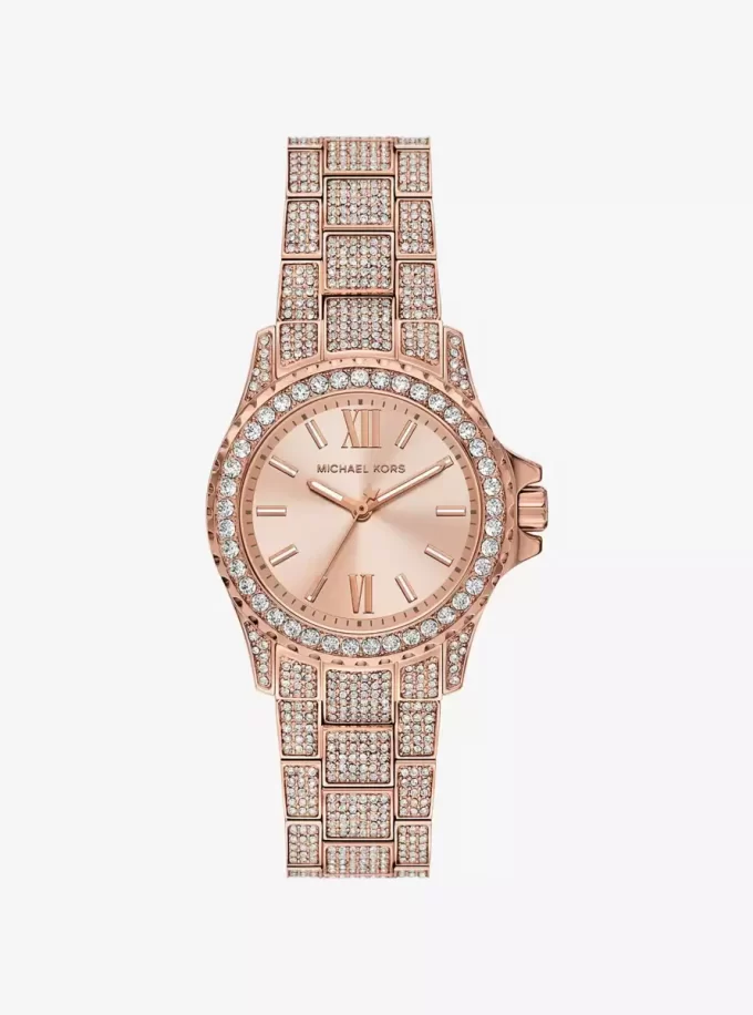 Mini Everest Pavé Rose Gold-Tone Watch