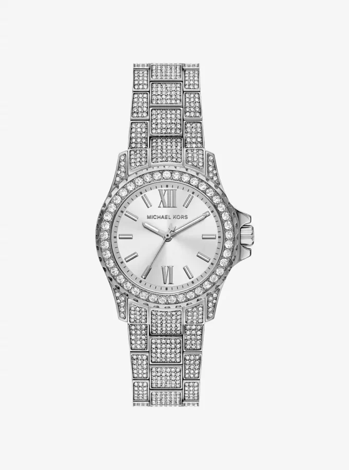 Mini Everest Pavé Silver-Tone Watch