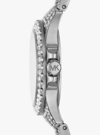 Mini Everest Pavé Silver-Tone Watch
