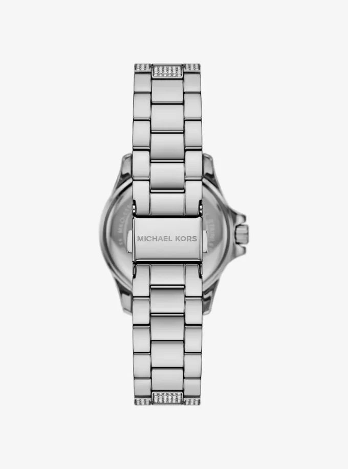 Mini Everest Pavé Silver-Tone Watch