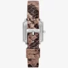 Mini Gwynn Snake Embossed Leather Watch