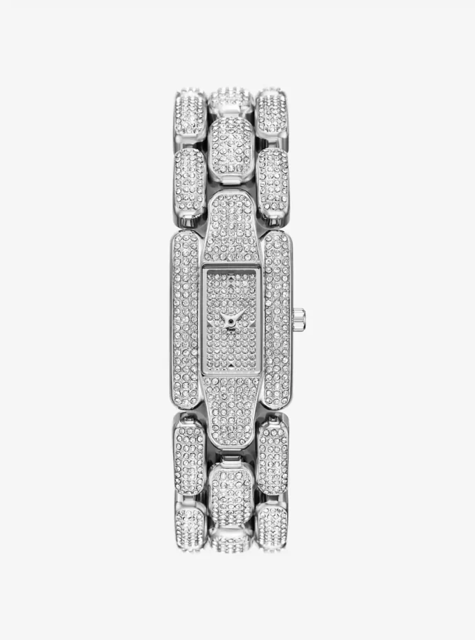 Mini Hally Pavé Silver-Tone Watch Mini Hally Pavé Silver-Tone Watch