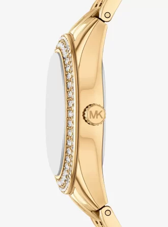 Mini Harlowe Pavé Gold-Tone Watch and Jewelry Set