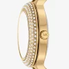 Mini Izzy Pavé Gold-Tone Watch and Interchangeable Bezel Set