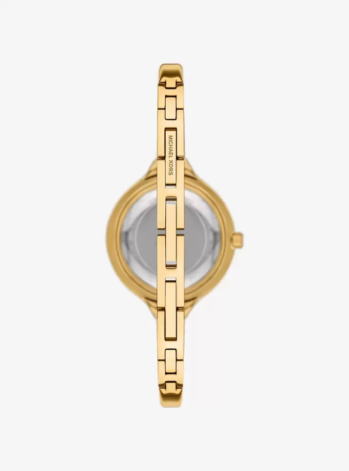 Mini Izzy Pavé Gold-Tone Watch and Interchangeable Bezel Set