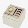 Mini Izzy Pavé Gold-Tone Watch and Interchangeable Bezel Set
