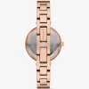 Mini Laney Rose Gold-Tone Bangle Watch