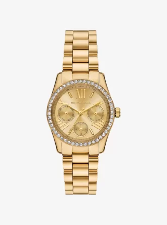 Mini Lexington Pavé Gold-Tone Watch