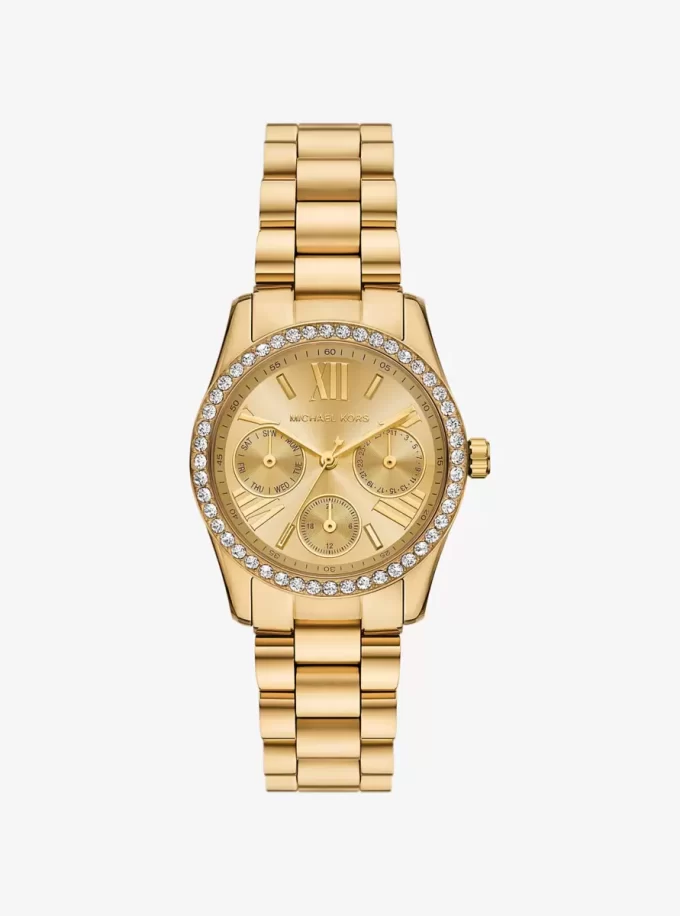Mini Lexington Pavé Gold-Tone Watch Mini Lexington Pavé Gold-Tone Watch