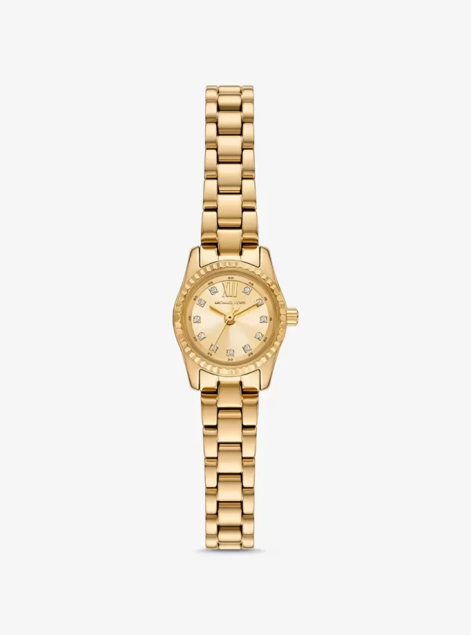 Mini Lexington Pavé Gold-Tone Watch Mini Lexington Pavé Gold-Tone Watch