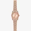 Mini Lexington Pavé Rose Gold-Tone Watch