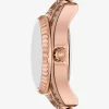 Mini Lexington Pavé Rose Gold-Tone Watch