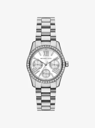 Mini Lexington Pavé Silver-Tone Watch