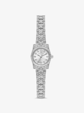 Mini Lexington Pavé Silver-Tone Watch