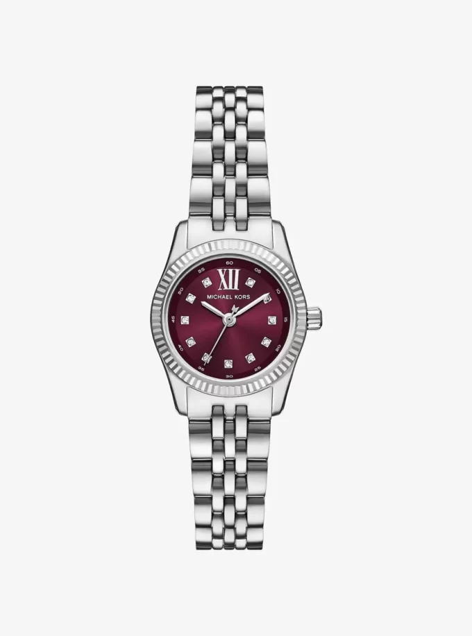 Mini Lexington Pavé Silver-Tone Watch