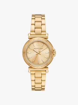 Mini Maren Pavé Gold-Tone Watch