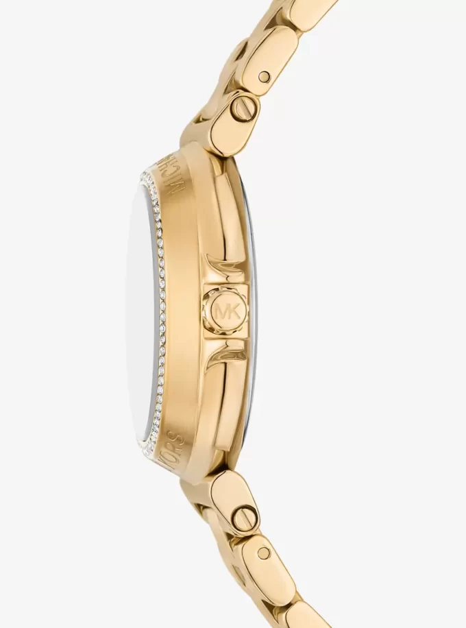 Mini Maren Pavé Gold-Tone Watch
