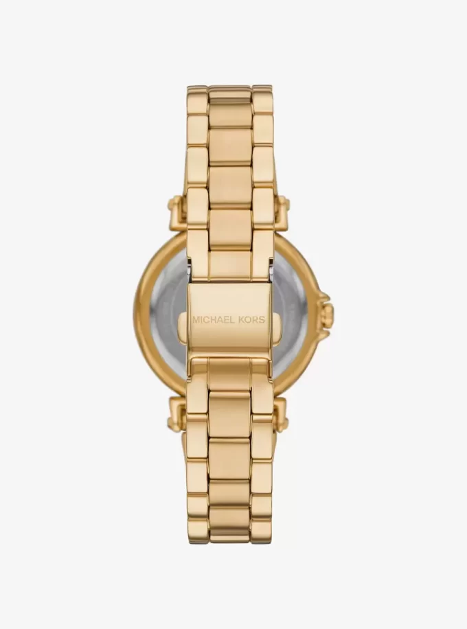 Mini Maren Pavé Gold-Tone Watch